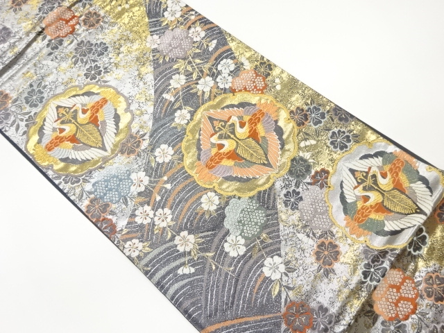 JAPANESE FUKURO OBI / WOVEN WEEPING SAKURA